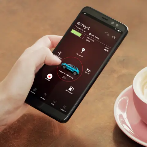 Digitaler Schlüssel von My Honda+ auf einem Smartphone-Bildschirm. 
