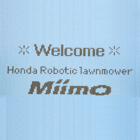 Nahaufnahme des Honda Miimo Displays.