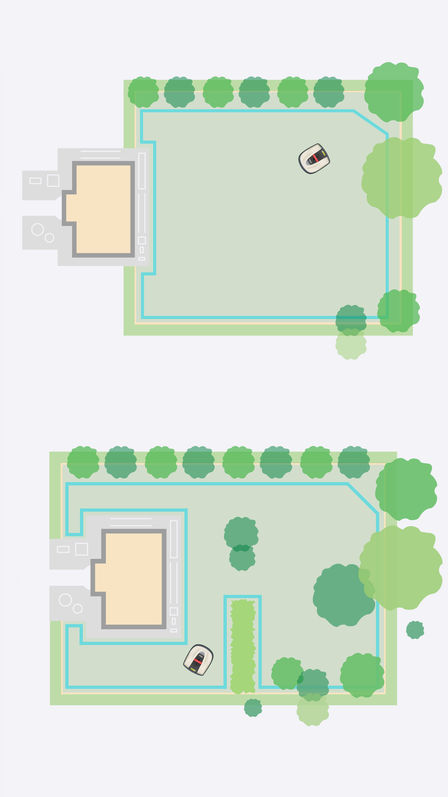 Darstellung von Miimo in einer Gartenumgebung.