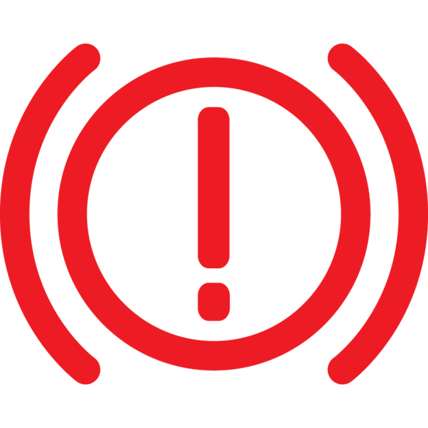 Symbol für die Feststellbremse bzw. Handbremse