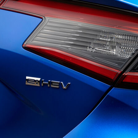Wireframe des Honda Civic e:HEV-Motorsystems