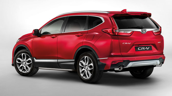 Rückansicht des Honda CR-V.