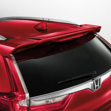 Nahaufnahme der Heckklappe des Honda CR-V.