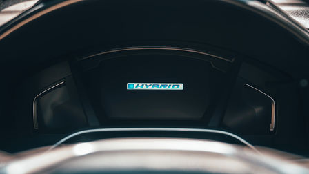 Honda CR-V Hybrid, Nahaufnahme des Antriebsstrangs.