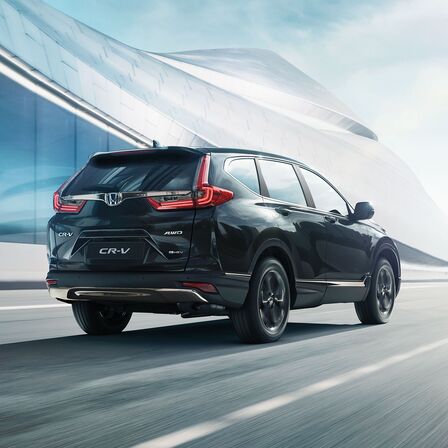 Honda CR-V Hybrid Sportline, 3/4-Heckansicht