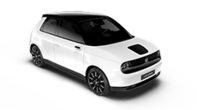 Dreiviertelfrontansicht eines Honda e