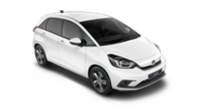Dreiviertelfrontansicht eines Honda Jazz und Jazz Crosstar