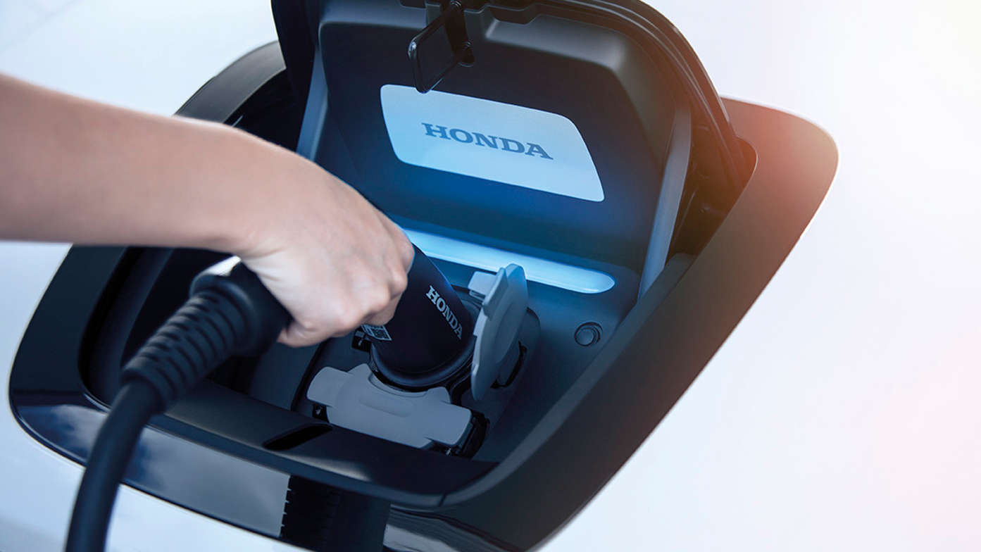 Honda e Power Charger, Nahaufnahme.
