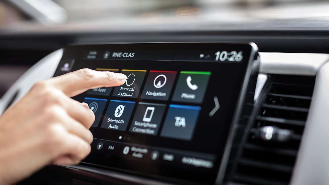 Nahaufnahme des Armaturenbretts mit Honda Personal Assistant