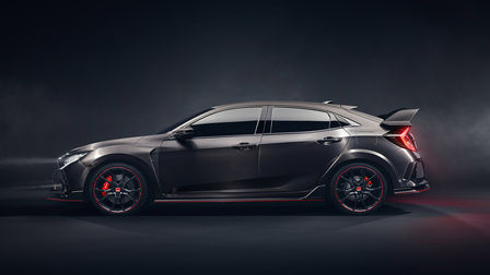 Dreiviertelvorderansicht Civic Type R.