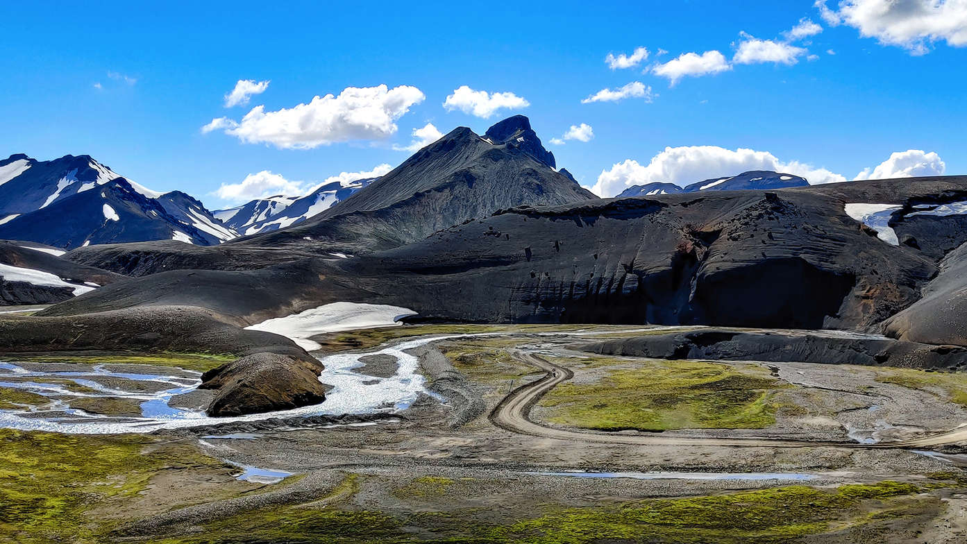 Heiße Quelle in Landmannalaugar