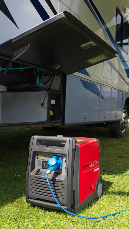 Mobile Inverter, Einsatz im Außenbereich.