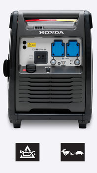 Frontansicht Handy-Stromerzeuger.