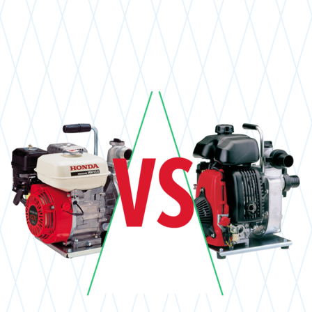 Abbildung zum Vergleich von Wasserpumpen.