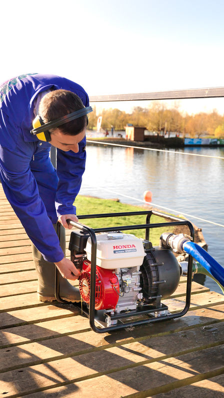 Nahaufnahme der Multi-Pumpen.