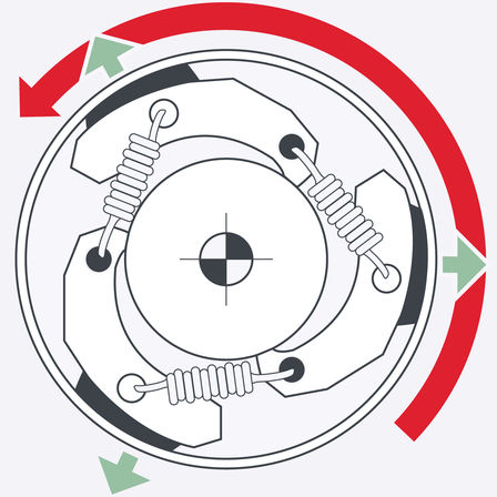 Honda Heckenscheren, schematische Darstellung des Motors.