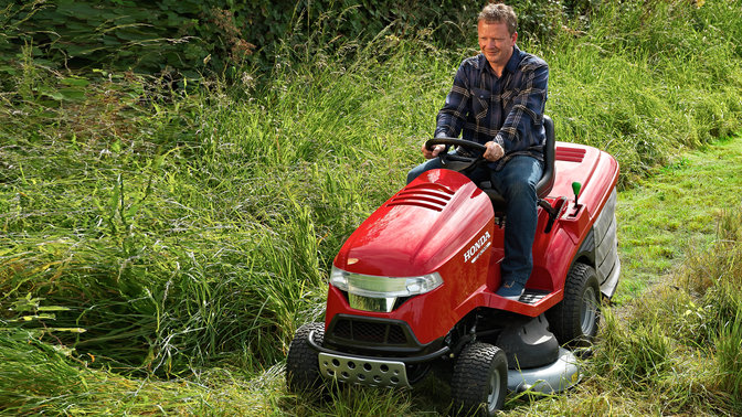 Übersicht | Premium-Rasentraktoren | Aufsitzmäher | Garten | Honda