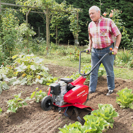 Kompakt-Motorhacke, Verwendung nach Modell, Gartenumgebung.