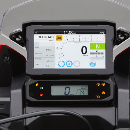 Honda Africa Twin, Zoom auf TFT-Display Apple CarPlay®