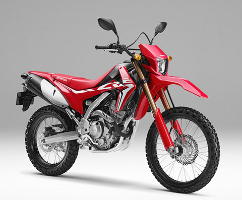 CRF250L, 3/4-Frontansicht, rechte Seite