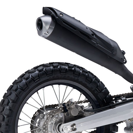 CRF250L, Nahaufnahme des Auspuffrohrs