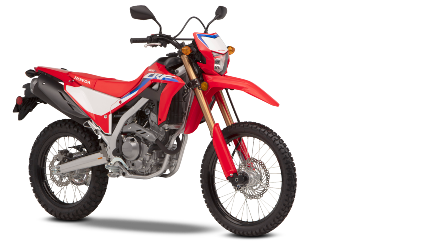 Honda CRF300L mit Zubehör.