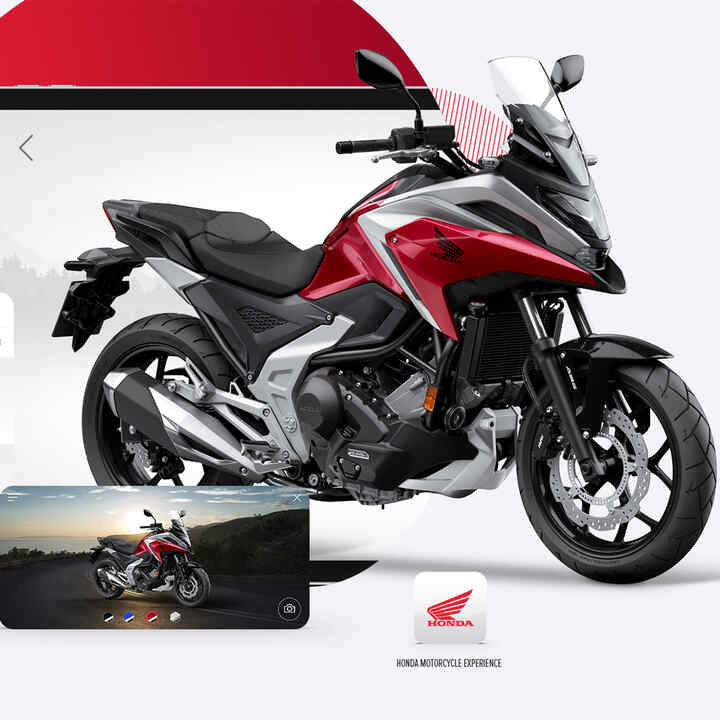 Honda Motorcycles Experience-App mit NC750X.