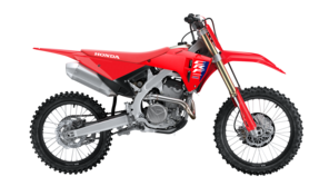 Seitenansicht einer Honda CRF250R im Studio
