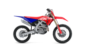 Seitenansicht einer Honda CRF250R im Studio