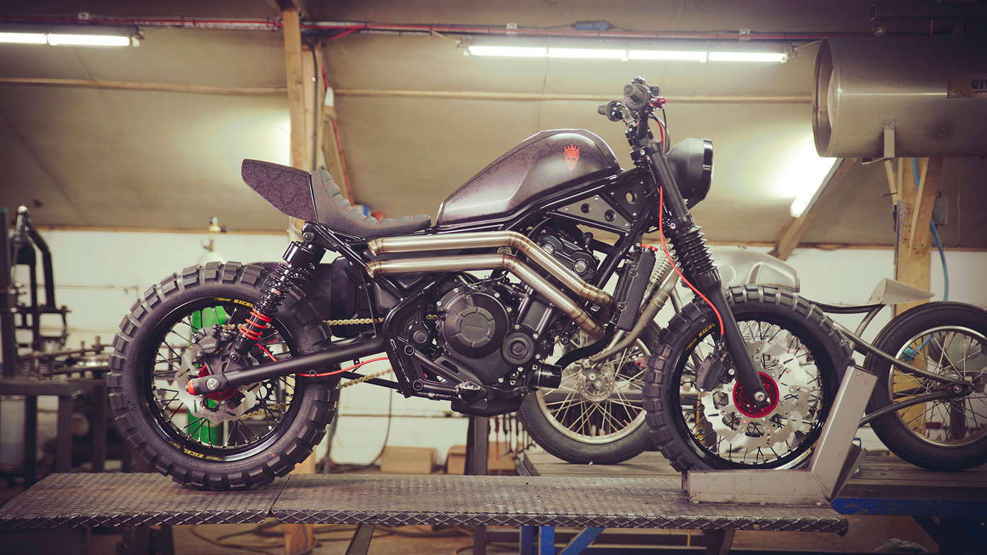 Die Honda CMX500 Rebel wurde von Russ Brown und Dan Gold individuell gestaltet.