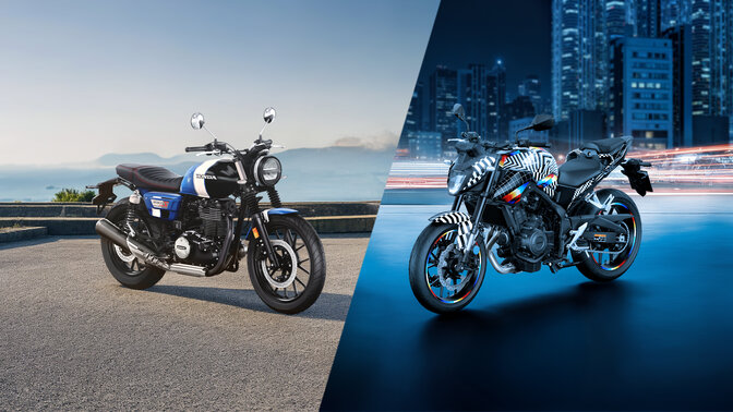 Custom-Motorräder CB500 Hornet und GB350S