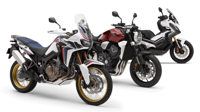 3 x Honda Motorr&auml;der.