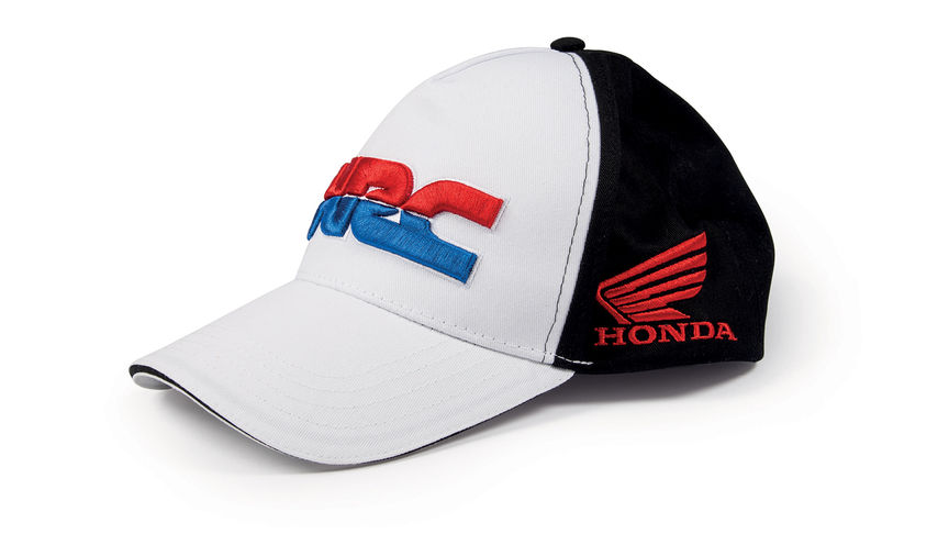 Honda HRC Replica Baseball-Kappe in HRC-Farben mit Logo.