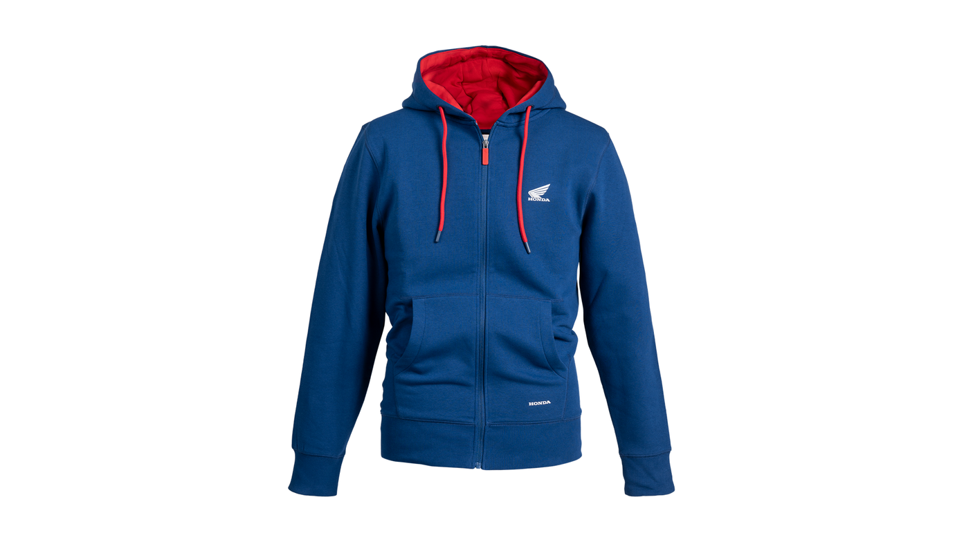 Blaues Hoodie 2025 mit Reißverschluss