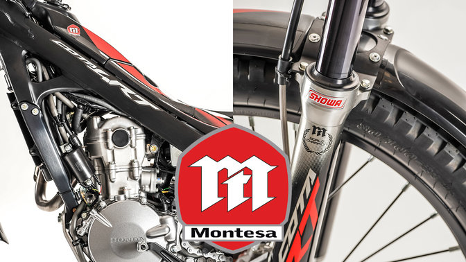 Honda Montesa Cota 4RT 260R mit Wettbewerbs-Kit.