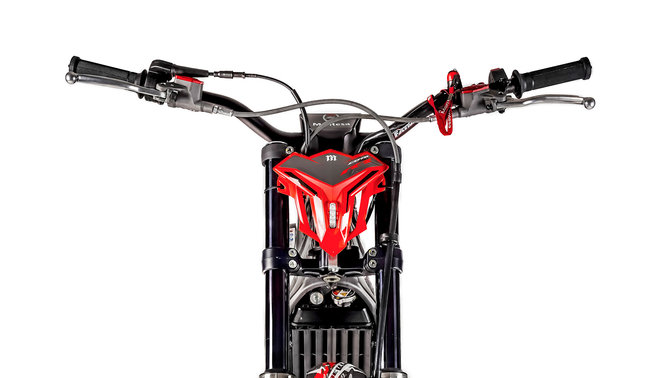 Nahaufnahme Lenker Honda Montesa Cota 4RT 301RR von vorne.