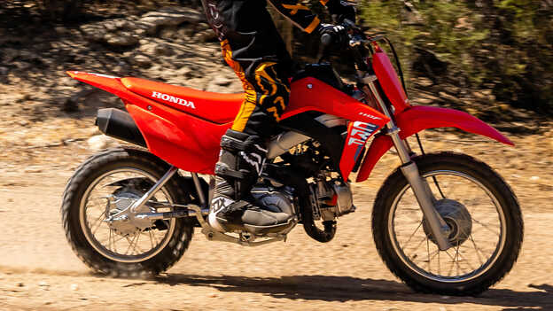 CRF110F, Brückenrahmen aus Stahl und verstärkte Schwinge