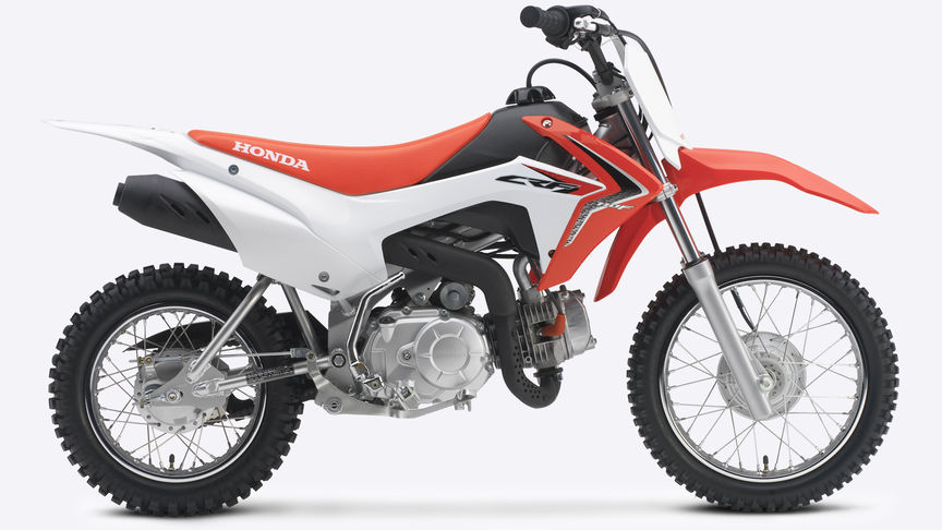 Seitenansicht einer roten CRF110F