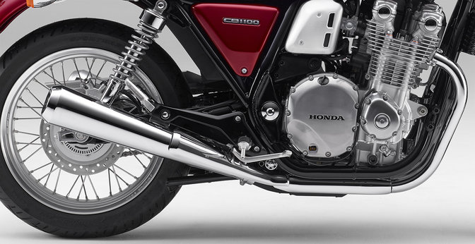 Ansicht des Motors einer Honda CB1100EX.