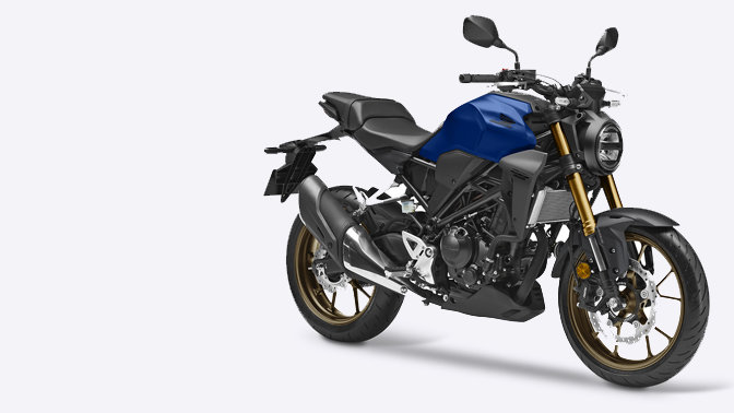 3/4-Frontansicht der Honda CB300R.