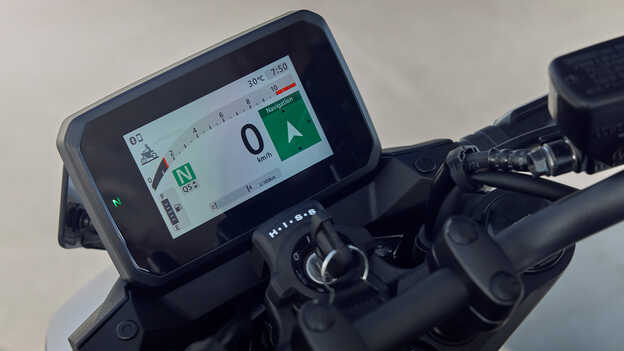 Honda CB750 Hornet, TFT-Display mit Navigation