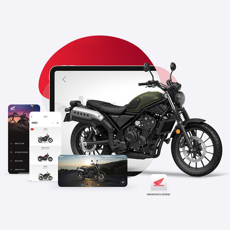 Honda Motorcycles Experience-App mit CL500.