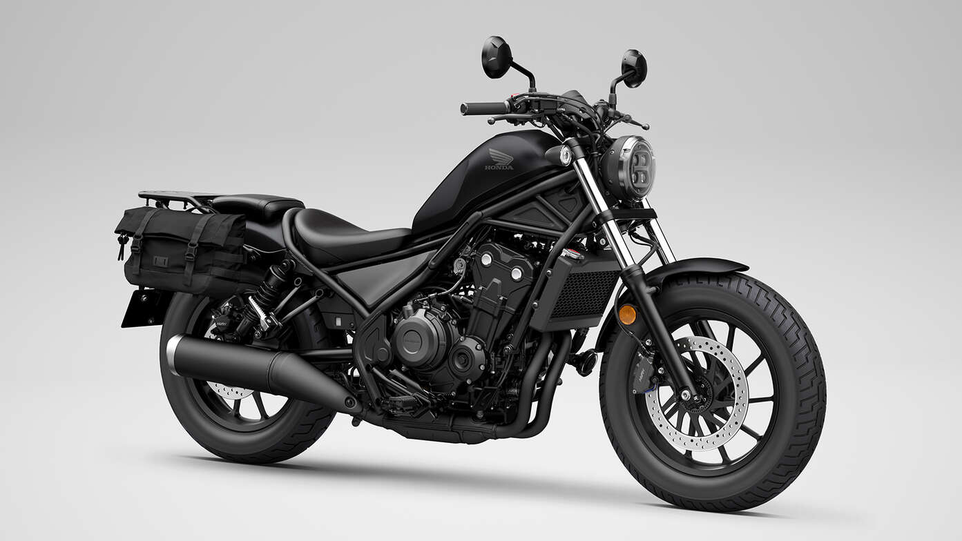 Honda CMX500 Rebel mit Travel Paket.
