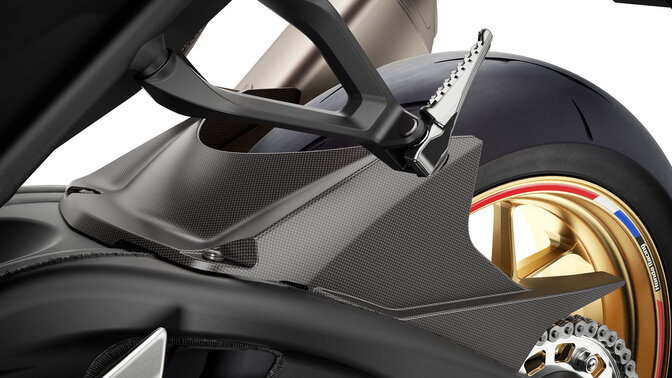 Honda CBR1000RR-R Fireblade SP mit Carbon-Hinterradabdeckung