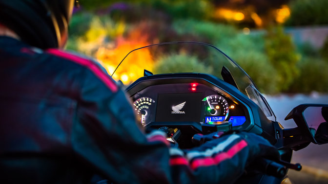 Honda Gold Wing, Nahaufnahme des Cockpits.