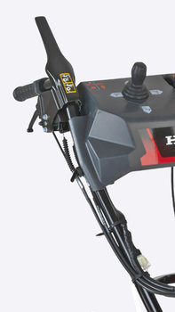 Nahaufnahme des Hebels zur H&ouml;heneinstellung.