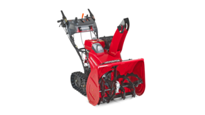 Schneefräse der 9er-Serie, Dreiviertelansicht, nach rechts-zeigend.