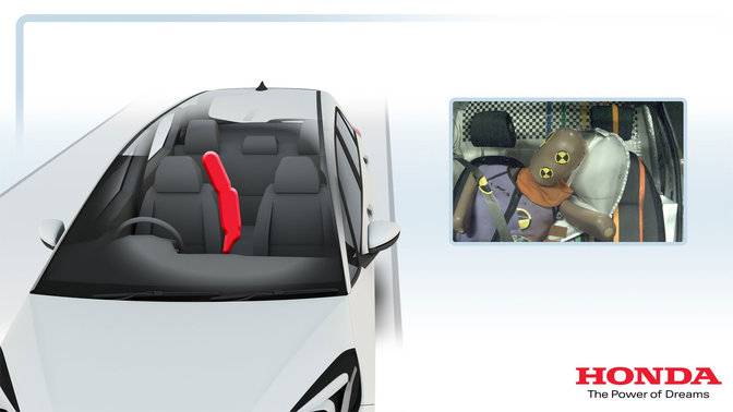 Der neue Honda Jazz: Umfassendes Sicherheitspaket beinhaltet neuen zentralen Frontairbag