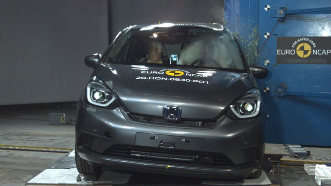 Der neue Honda Jazz e:HEV erzielt Top Bewertung unter strengen neuen Euro NCAP Standards