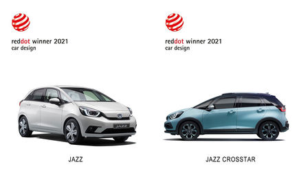 Honda gewinnt Red Dot Awards 2021 für den neuen Jazz e:HEV, Jazz Crosstar e:HEV und den Premium-Roller Forza 750